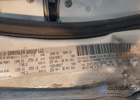 2015 Dodge Journey American Value Pkg from USA, damaged, VIN 3C4PDCAB1FT587647